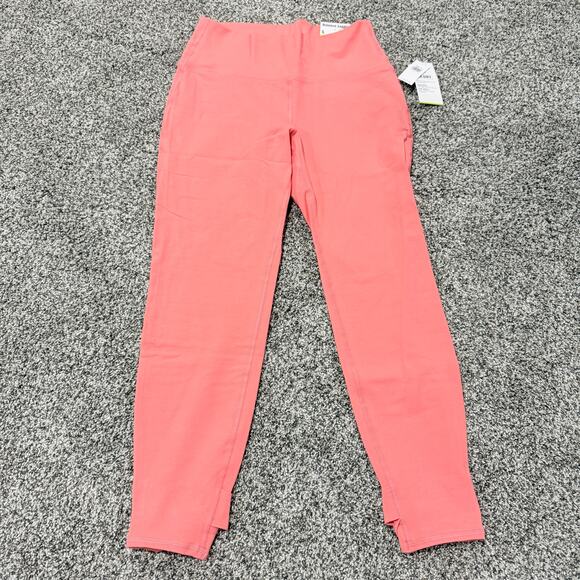 OLD NAVY Coral Activewear Workout High Rise Go-Dry Leggings Pants Size Large - Picture 2 of 5